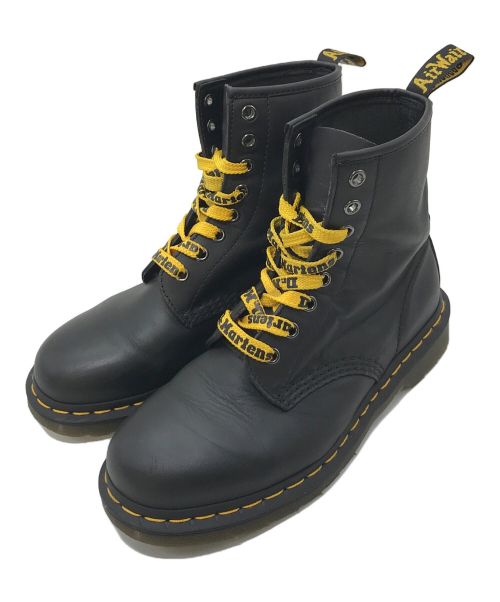 Dr.Martens（ドクターマーチン）Dr.Martens (ドクターマーチン) 8ホールブーツ/イエローステッチレースアップ ブラック サイズ:UK5の古着・服飾アイテム