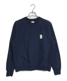 BROOKS BROTHERS（ブルックスブラザーズ）の古着「LOGO Series レタードスウェットシャツ」｜ネイビー