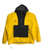 NIKE ACGナイキエージーシー）の古着「ゴアテックスアノラックジャケット AS M NRG ACG GORETEX PCLTE J ライトアウター　アウトドア」｜イエロー