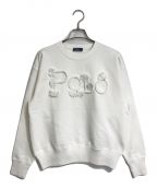 POLO RALPH LAURENポロ・ラルフローレン）の古着「Rope-Logo French Terry Sweatshirt ロープロゴスウェット」｜ホワイト