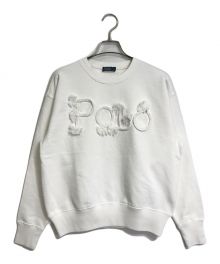 POLO RALPH LAUREN（ポロ・ラルフローレン）の古着「Rope-Logo French Terry Sweatshirt ロープロゴスウェット」｜ホワイト