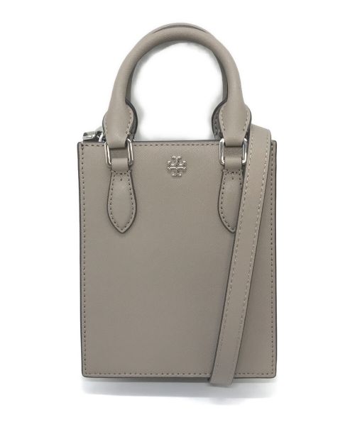 TORY BURCH（トリーバーチ）TORY BURCH (トリーバーチ) 2WAYショルダーバッグ/エマーソンミニショッパートート グレー サイズ:実寸参照の古着・服飾アイテム