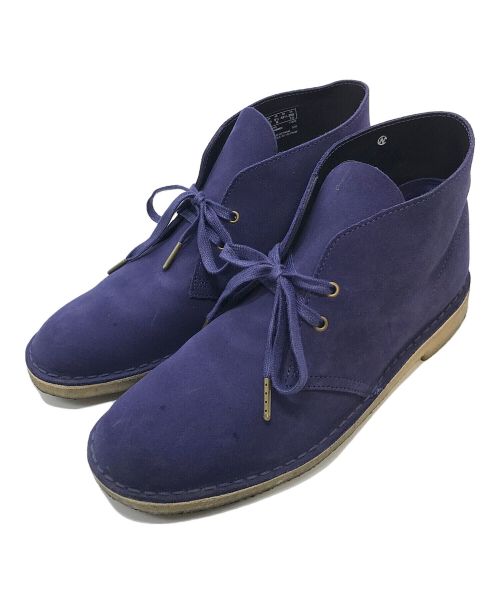 CLARKS（クラークス）CLARKS (クラークス) チャッカーブーツ　ハイカット　メンズシューズ　パープル パープル サイズ:UK 8 1/2の古着・服飾アイテム