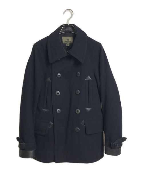 NIGEL CABOURN（ナイジェルケーボン）NIGEL CABOURN (ナイジェルケーボン) MILITARY PEA COAT ネイビー×ブラック サイズ:44の古着・服飾アイテム