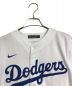 NIKE (ナイキ) Los Angeles Dodgers MLB (エムエルビー) ドジャースゲームシャツ HOME ホーム ホームリミテッドプレーヤージャージ ホワイト×ブルー サイズ:Youth M：6000円