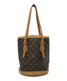 LOUIS VUITTON（ルイ ヴィトン）の古着「モノグラム プチ・バケット」｜ブラウン