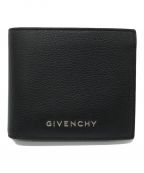 GIVENCHYジバンシィ）の古着「メタルロゴ二つ折り財布」｜ブラック