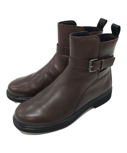 ECCO（エコー）ECCO (エコー) ジョッパーブーツ METROPOLE AMSTERDAM LEATHER JODHPUR BOOTS ショートブーツ　ブラウン ブラウン サイズ:38の古着・服飾アイテム