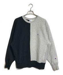 Champion×BEAMS（チャンピオン×ビームス）の古着「リバースウィーブスウェット/バイカラー」｜ブラック×グレー