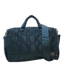 PORTER×mina perhonen（ポーター×ミナ ペルホネン）の古着「tambourine 2WAY DOCTORS BAG ドクターズバッグ」｜ネイビー