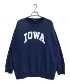 DEUXIEME CLASSEドゥーズィエム クラス）の古着「IOWA Vintage スウェット ダメージ加工 スウェット IOWA」｜ネイビー