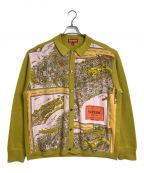 SUPREMEシュプリーム）の古着「Silk Map Cardigan シルクマップカーディガン　23AW」｜イエロー