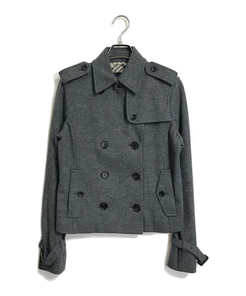 BURBERRY LONDON（バーバリーロンドン）BURBERRY LONDON (バーバリーロンドン) 裏ノヴァチェックPコート グレー サイズ:40の古着・服飾アイテム