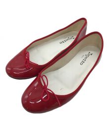 repetto（レペット）の古着「エナメルバレエシューズ　フラットパンプス」｜レッド