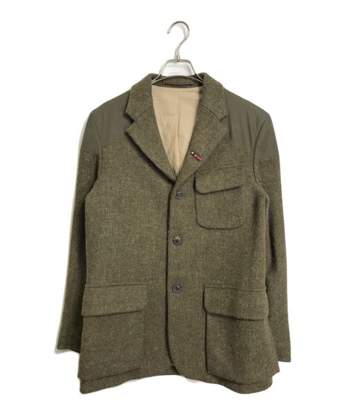 NIGEL CABOURN（ナイジェルケーボン）NIGEL CABOURN (ナイジェルケーボン) Harris Tweed (ハリスツイード) JK-1 MALLORY JACKET マロリージャケット オリーブ サイズ:48の古着・服飾アイテム