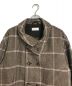 TAUPE (トープ) W Breasted Check Stand Up Coat ブラウン サイズ:03：15000円