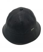 SOLARIS HATMAKERS&Co.ソラリス ハットメーカーズ）の古着「LEATHER BUCKET HAT レザーバケットハット」｜ブラック