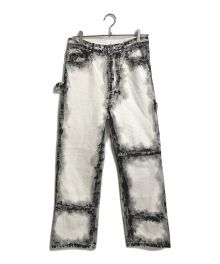 YUKI HASHIMOTO（ユウキハシモト）の古着「CHARCOAL PAINT PAINTER PANTS」｜ホワイト×ブラック