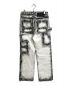 YUKI HASHIMOTO (ユウキハシモト) CHARCOAL PAINT PAINTER PANTS ホワイト×ブラック サイズ:44：10000円