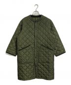 Barbourバブアー）の古着「QUILTED NO COLLAR COAT」｜カーキ