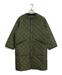 Barbour（バブアー）の古着「QUILTED NO COLLAR COAT」｜カーキ