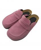 J.W.ANDERSONジェイダブリューアンダーソン）の古着「SUEDE LOAFER MULES スエードミュール　サボローファー」｜ピンク