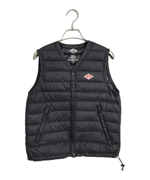 DANTON（ダントン）DANTON (ダントン) ダウンベスト　INNER DOWN VEST インナーダウンベスト　ナイロンベスト ブラック サイズ:34の古着・服飾アイテム