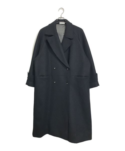 MAISON SPECIAL（メゾンスペシャル）MAISON SPECIAL (メゾンスペシャル) Super140 Melton Over Coat スーパー140 メルトンオーバーコート　2121216511　ブラック ブラック サイズ:36の古着・服飾アイテム