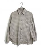 MATSUFUJIマツフジ）の古着「Flannel Check Utility Oversize Shirt」｜ベージュ