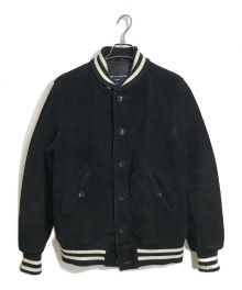 COMME des GARCONS HOMME（コムデギャルソン オム）の古着「ヌバック スエード レザー スタジャン レザーブルゾン」｜ブラック