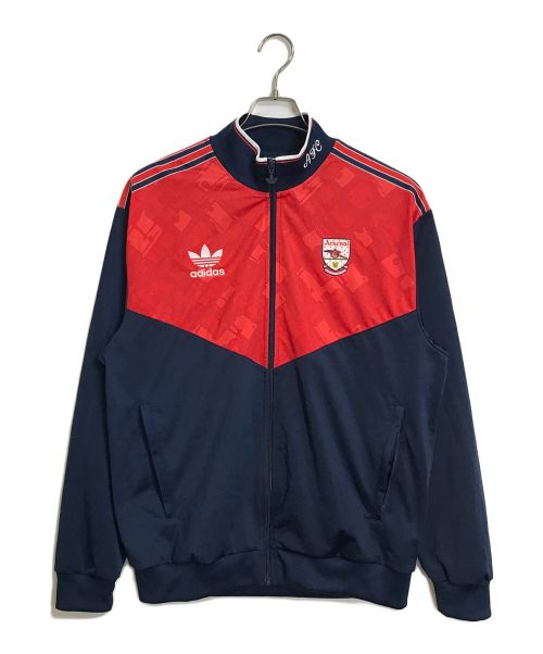 adidas（アディダス）adidas (アディダス) アーセナルFC GUNNERS トラックジャケット ネイビー×レッド サイズ:XOの古着・服飾アイテム