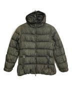 PRADA SPORTSプラダスポーツ）の古着「fur gather down jacket　ファーダウンジャケット　」｜カーキ