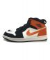 NIKE (ナイキ) ミッドカットスニーカー　AIR JORDAN 1 MID SHATTERED BACKBOARD エアジョーダン　ミッドシャッタードバックボード オレンジ×ホワイト サイズ:26cm：7000円