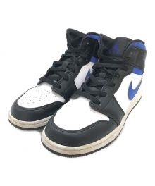 NIKE（ナイキ）の古着「ミッドカットスニーカー GS Air Jordan 1 Mid "Royal"」｜ブルー×ホワイト