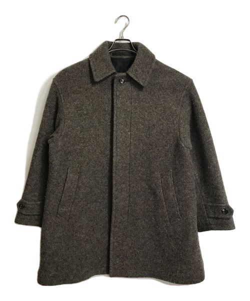 STEVEN ALAN（スティーブンアラン）STEVEN ALAN (スティーブンアラン) KNIT FLEC HALF BALMACAAN COAT バルマカーンコート　ウール混コート　アウター ブラウン サイズ:Mの古着・服飾アイテム