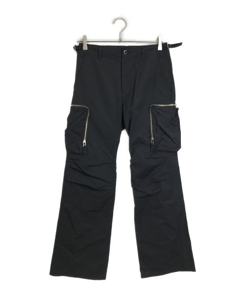 BEAMS（ビームス）BEAMS (ビームス) Vaporize (ヴェイパライズ) Cargo Flare Pants ブラック サイズ:Sの古着・服飾アイテム