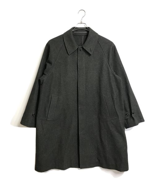 STEVEN ALAN（スティーブンアラン）STEVEN ALAN (スティーブンアラン) PRT TOP MELTON BALMACAAN COAT メルトンバルマカーンコート　ロングコート　ウールコート　アウター オリーブ サイズ:Lの古着・服飾アイテム