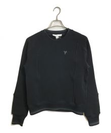 Y-3（ワイスリー）の古着「胸ロゴスウェット　LOGO CREW SWEATSHIRT」｜ブラック