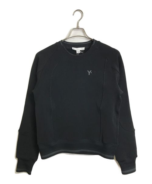 Y-3（ワイスリー）Y-3 (ワイスリー) 胸ロゴスウェット　LOGO CREW SWEATSHIRT ブラック サイズ:2XSの古着・服飾アイテム