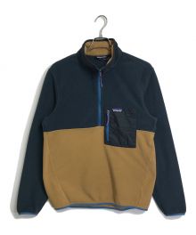 Patagonia（パタゴニア）の古着「フリースジャケット Microdini 1/2 Zip-Pullover」｜ブラウン×グリーン