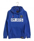 JORDANジョーダン）の古着「PSG LOGO HOODIE BLUE」｜ブルー