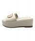 COACH (コーチ) Eloise Leather Sandal アイボリー サイズ:US5B/EUR35.5：15000円