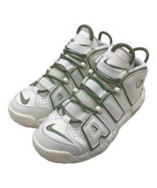 NIKE（ナイキ）の古着「MORE UPTEMPO SAIL OIL GREEN  エア モア アップテンポ」｜ホワイト×グリーン