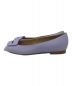 PELLICO (ペリーコ) TEA10 ANELLI FIBBIA OPEN TOE PUMPS  アネッリフィッビアオープントゥパンプス　フラットパンプス　フラットシューズ　ローヒール　イタリア製 パープル サイズ:37：10000円