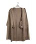 中古・古着 Her lip to (ハーリップトゥ) Faux Fur Reversible Coat ファーリバーシブルノーカラーコート  ロングコート　アウター ベージュ サイズ:M：7000円