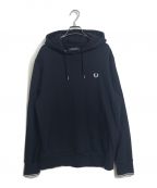 FRED PERRYフレッドペリー）の古着「Tipped Hooded Sweatshirt」｜ネイビー