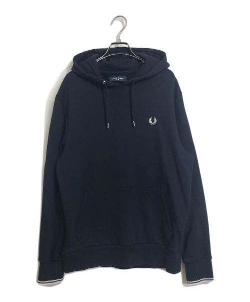 FRED PERRY（フレッドペリー）FRED PERRY (フレッドペリー) Tipped Hooded Sweatshirt ネイビー サイズ:Lの古着・服飾アイテム