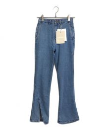 LEINWANDE（ラインヴァンド）の古着「Georgie Slit Jeans」｜ブルー