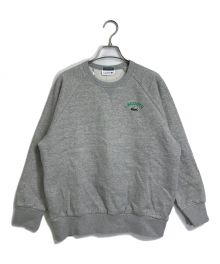 LACOSTE×BEAMS BOY（ラコステ×ビームスボーイ）の古着「別注 ロゴ クルーネック スウェット」｜グレー