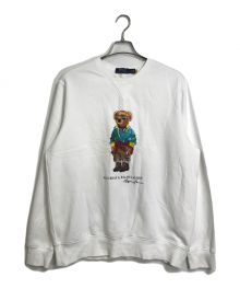 POLO RALPH LAUREN（ポロ・ラルフローレン）の古着「Polo Bear Fleece Sweatshirt ポロベアスウェット」｜ホワイト